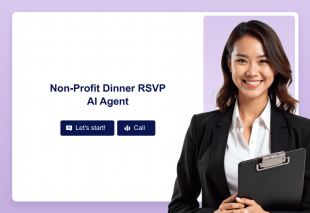 Non-Profit Dinner RSVP AI Agent Template Thumbnail