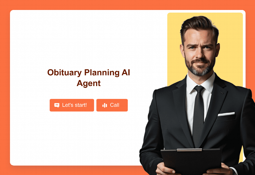 Obituary Planning AI Agent Template Jotform