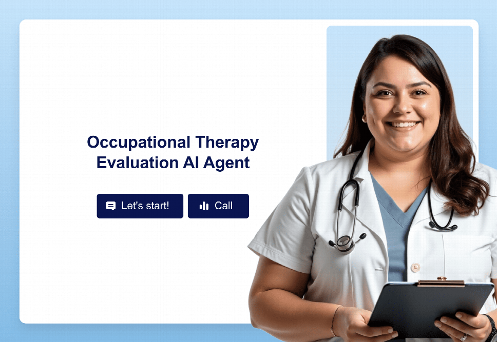 Occupational Therapy Evaluation AI Agent Template | Jotform