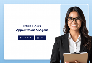 Office Hours Appointment AI Agent Template Thumbnail