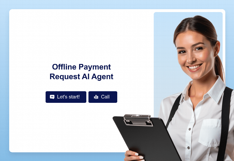 Offline Payment Request Assistant Template | Jotform