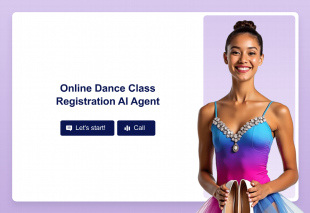 Online Dance Class Registration AI Agent Template Thumbnail