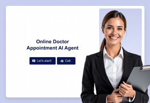 Online Doctor Appointment AI Agent Template Thumbnail