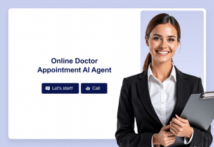 Online Doctor Appointment AI Agent Template Thumbnail