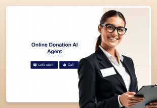 Online Donation AI Agent Template Thumbnail