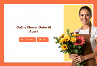 Online Flower Order AI Agent Template Thumbnail