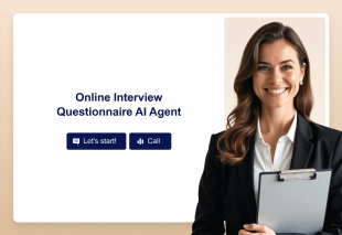 Online Interview Questionnaire AI Agent Template Thumbnail