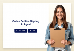 Online Petition Signing AI Agent Template Thumbnail
