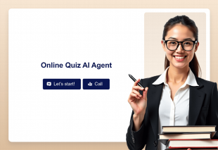 Online Quiz AI Agent Template Thumbnail