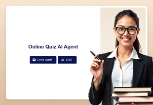 Online Quiz AI Agent Template Thumbnail