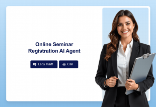 Online Seminar Registration AI Agent Template Thumbnail