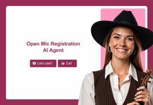 Open Mic Registration AI Agent Template Thumbnail