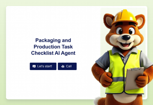 Packaging and Production Task Checklist AI Agent Template Thumbnail