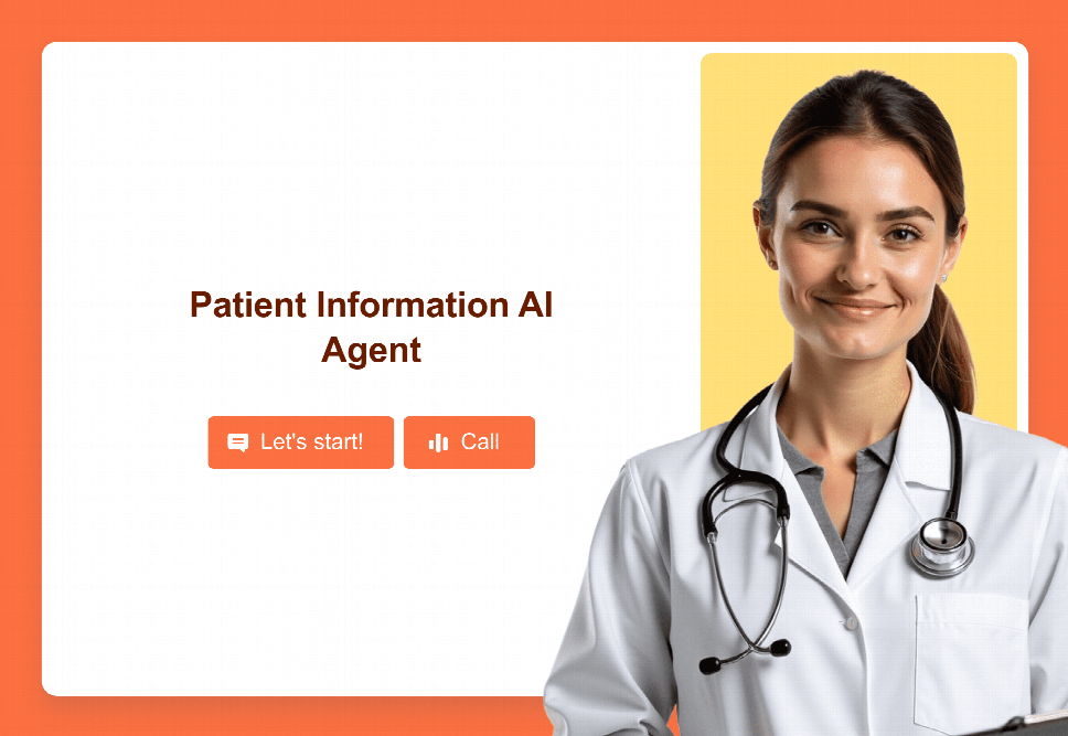 Patient Information AI Agent Template | Jotform
