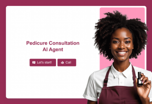 Pedicure Consultation Virtual Assistant Template Thumbnail