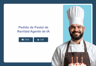 Pedido de Pastel de Navidad Agente de IA Thumbnail