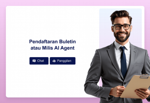 Pendaftaran Buletin atau Milis AI Agent Template Thumbnail