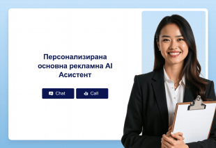 Персонализирана основна рекламна AI Асистент Thumbnail