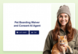 Pet Boarding Waiver and Consent AI Agent Template Thumbnail