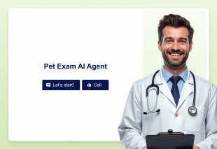 Pet Exam AI Agent Template Thumbnail