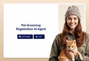 Pet Grooming Registration AI Agent Template Thumbnail