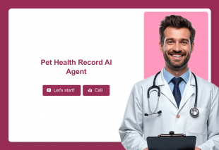 Pet Health Record AI Agent Template Thumbnail