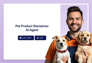 Pet Product Disclaimer AI Agent Template Thumbnail