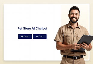 Pet Store AI Chatbot Template Thumbnail