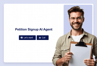 Petition Signup AI Agent Template Thumbnail