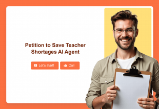 Petition to Save Teacher Shortages AI Agent Template Thumbnail