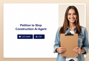 Petition to Stop Construction AI Agent Template Thumbnail