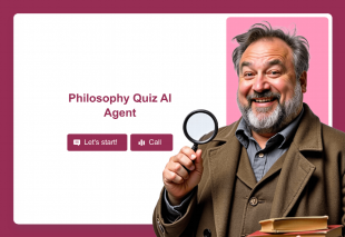 Philosophy Quiz AI Agent Template Thumbnail