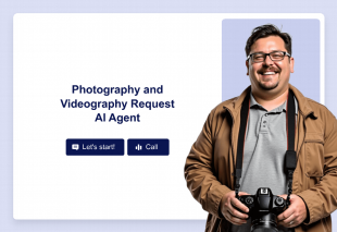 Photography and Videography Request AI Agent Template Thumbnail