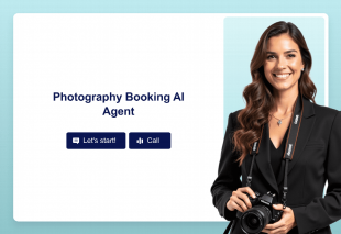 Photography Booking AI Agent Template Thumbnail