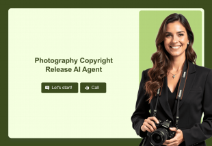 Photography Copyright Release AI Agent Template Thumbnail