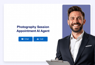 Photography Session Appointment AI Agent Template Thumbnail