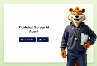 Pickleball Survey AI Agent Template Thumbnail