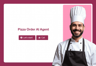 Pizza Order AI Agent Template Thumbnail