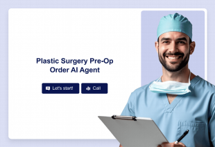 Plastic Surgery Pre-Op Order AI Agent Template Thumbnail