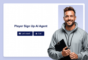 Player Sign Up AI Agent Template Thumbnail