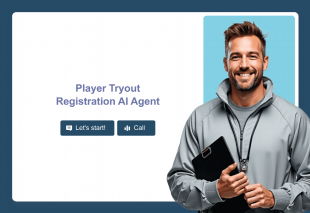 Player Tryout Registration AI Agent Template Thumbnail