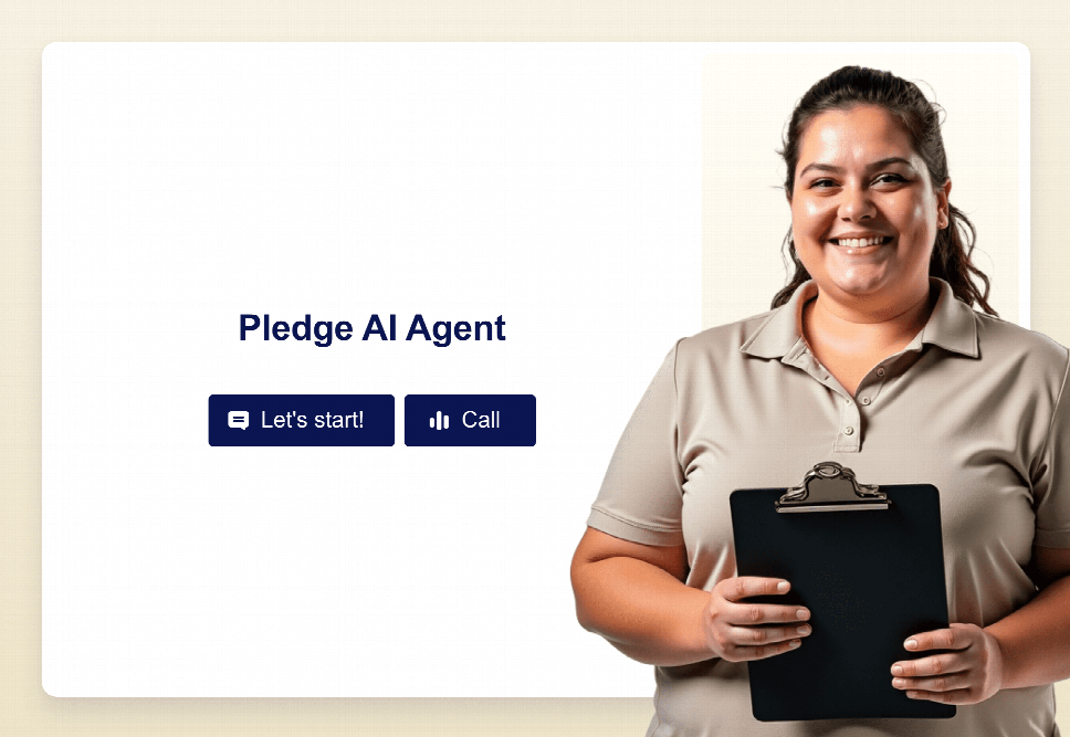 Pledge Collection Assistant Template | Jotform