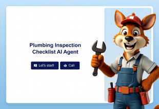 Plumbing Inspection Checklist AI Agent Template Thumbnail