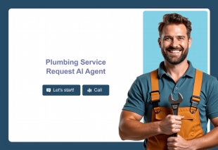 Plumbing Service Request AI Agent Template Thumbnail