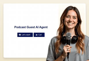 Podcast Guest AI Agent Template Thumbnail
