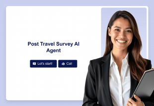 Post Travel Survey AI Agent Template Thumbnail