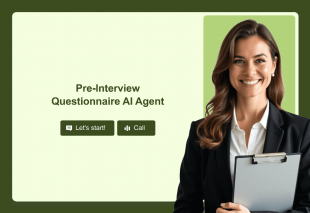 Pre-Interview Questionnaire AI Agent Template Thumbnail
