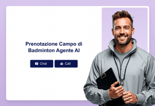 Prenotazione Campo di Badminton Agente AI Thumbnail