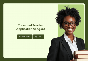 Preschool Teacher Application AI Agent Template Thumbnail