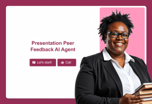 Presentation Peer Feedback AI Agent Template Thumbnail